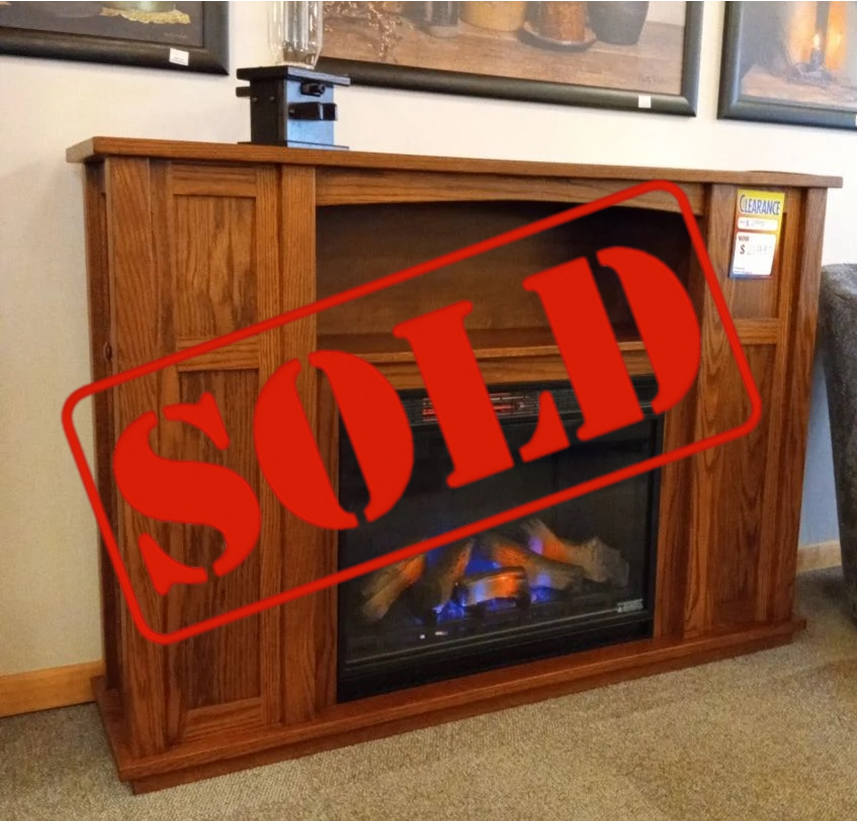 SOLD: Mantle w/Electric Fireplace (Mt Pleasant)