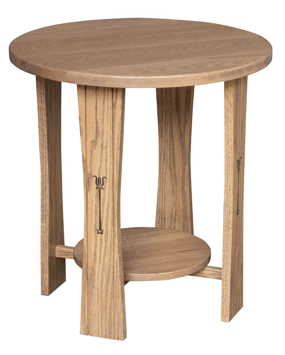 Signature Round End Table (V16 #1022)