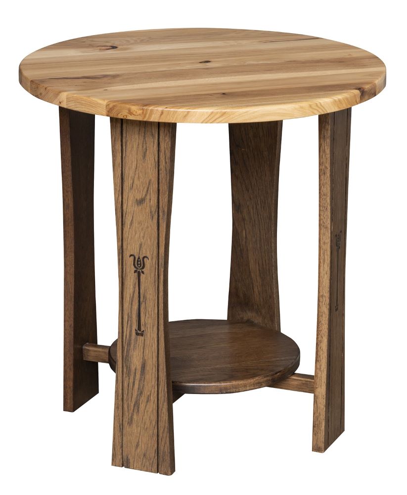 Signature Round End Table (V16 #1022)