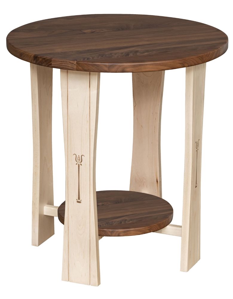 Signature Round End Table (V16 #1022)