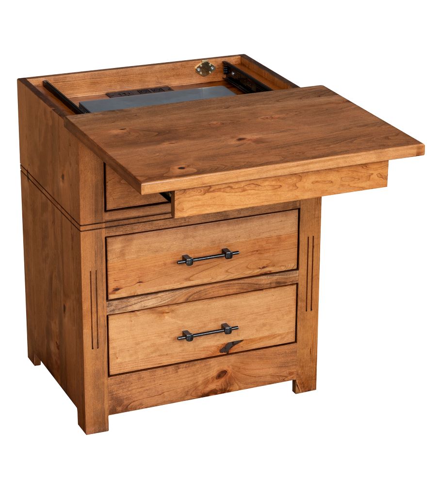 Signature Nighstand w/Lockable Slide Top (V16 #1204S)