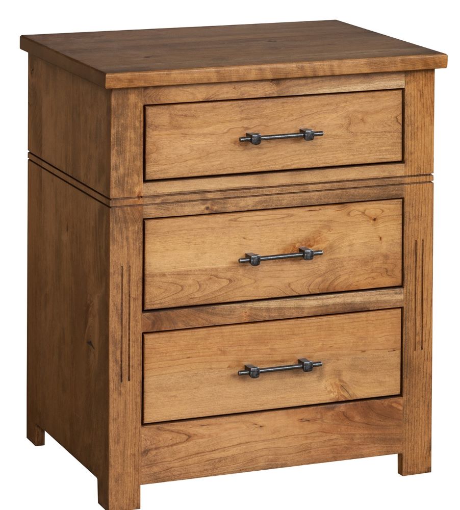 Signature 3 Drawer Nightstand (V16 #1204)