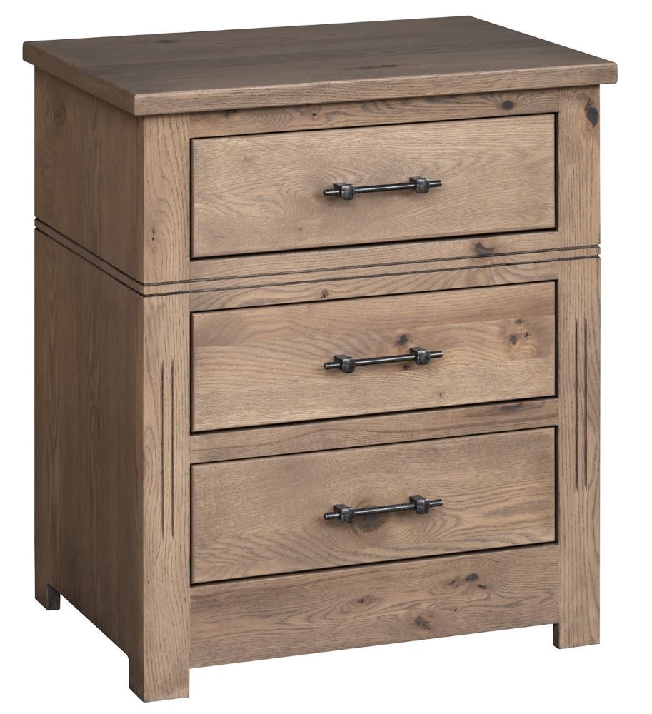 Signature 3 Drawer Nightstand (V16 #1204)