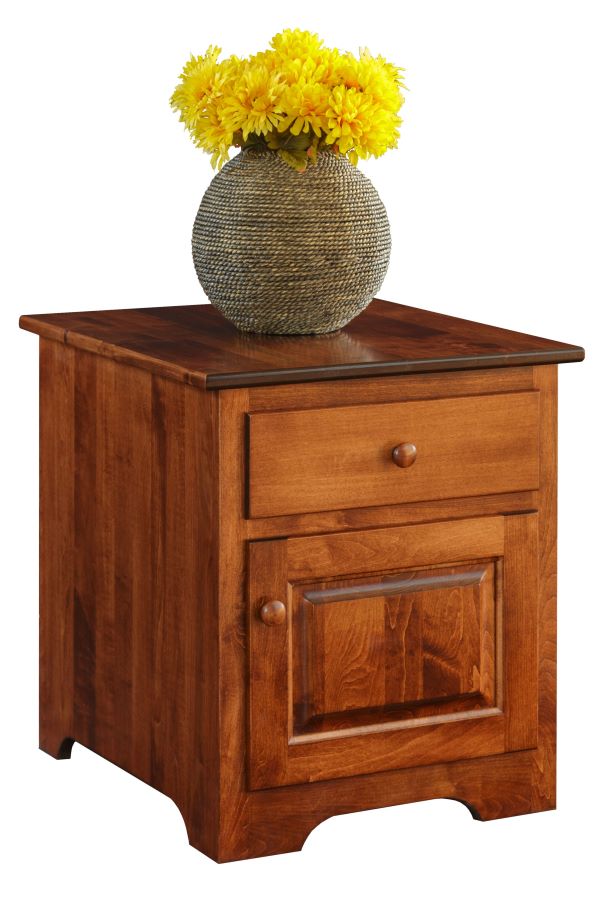 End Table with Door & Drawer (Mt Pleasant #1732)