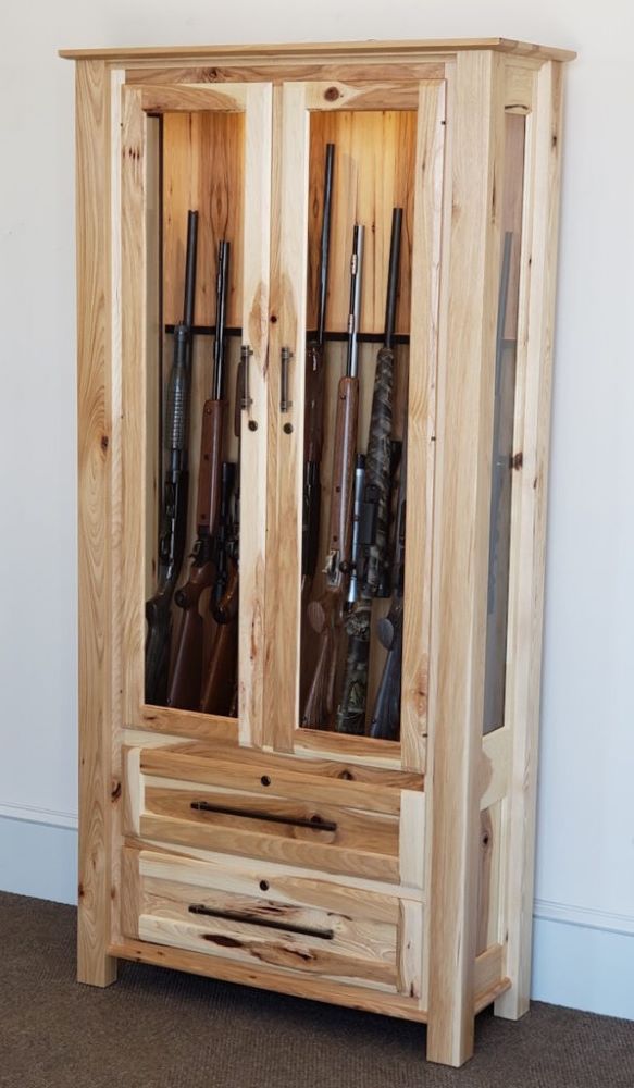 10-Gun Cabinet w/Pillars (Woodland #310-TC)