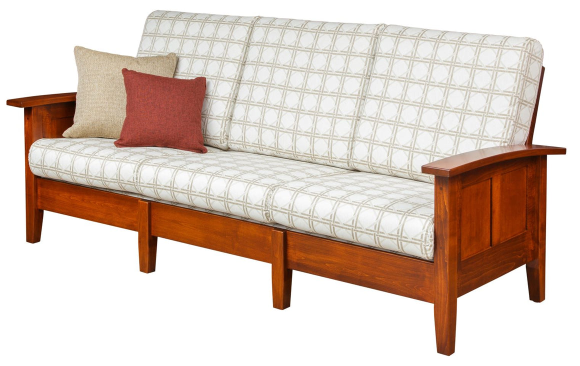 Shaker Sofa with Panel Sides (Elmwood #586)