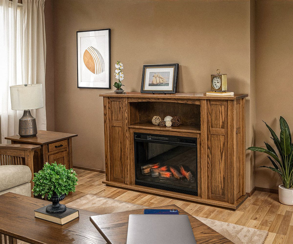 Mission Fireplace Mantle (Elmwood #36)