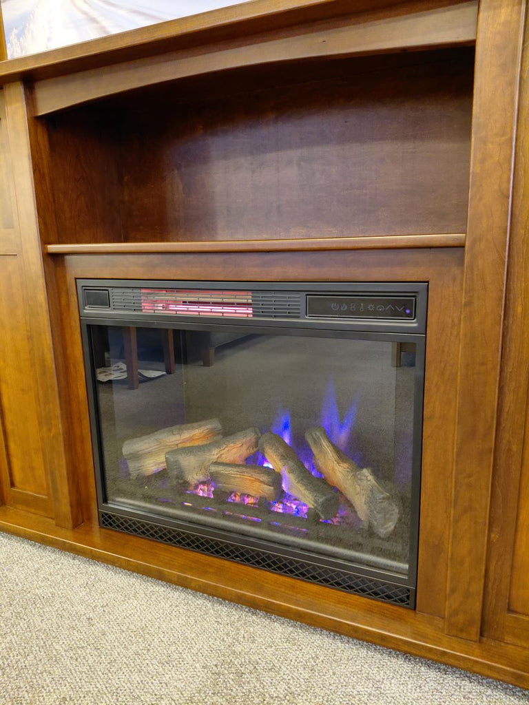 CLEARANCE: Electric Fireplace w/Mantel (Elmwood)