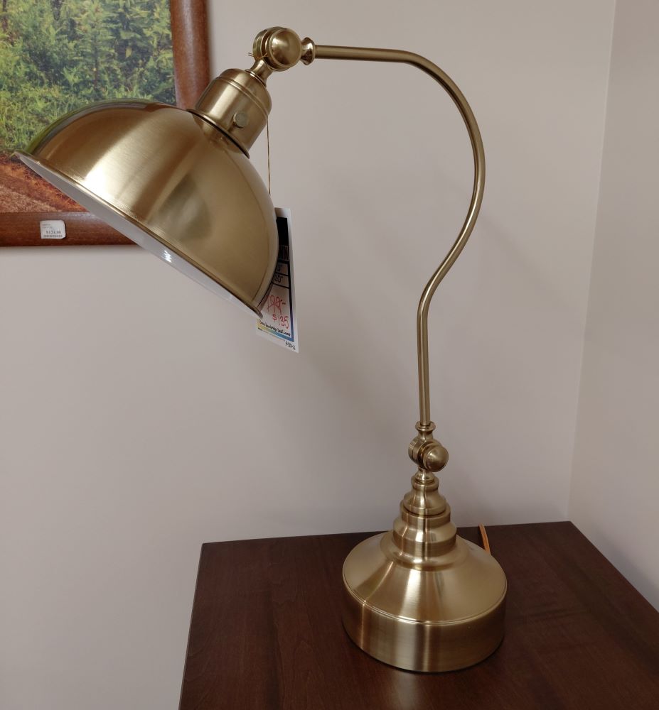 CLEARANCE: Gold Desk Lamp (CAL)