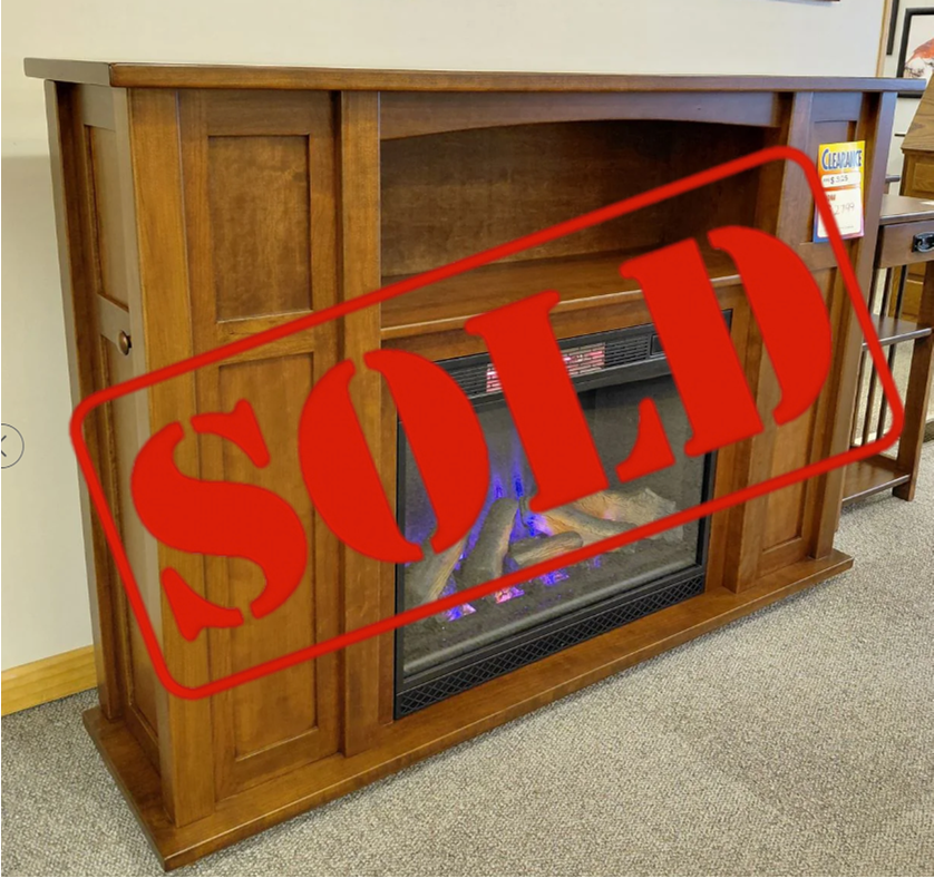 SOLD: Electric Fireplace w/Mantel (Elmwood)