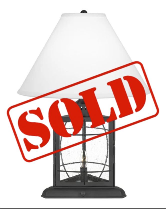 SOLD: McKenna Table Lamp (Quoizel - Discontinued - 1 in stock!)