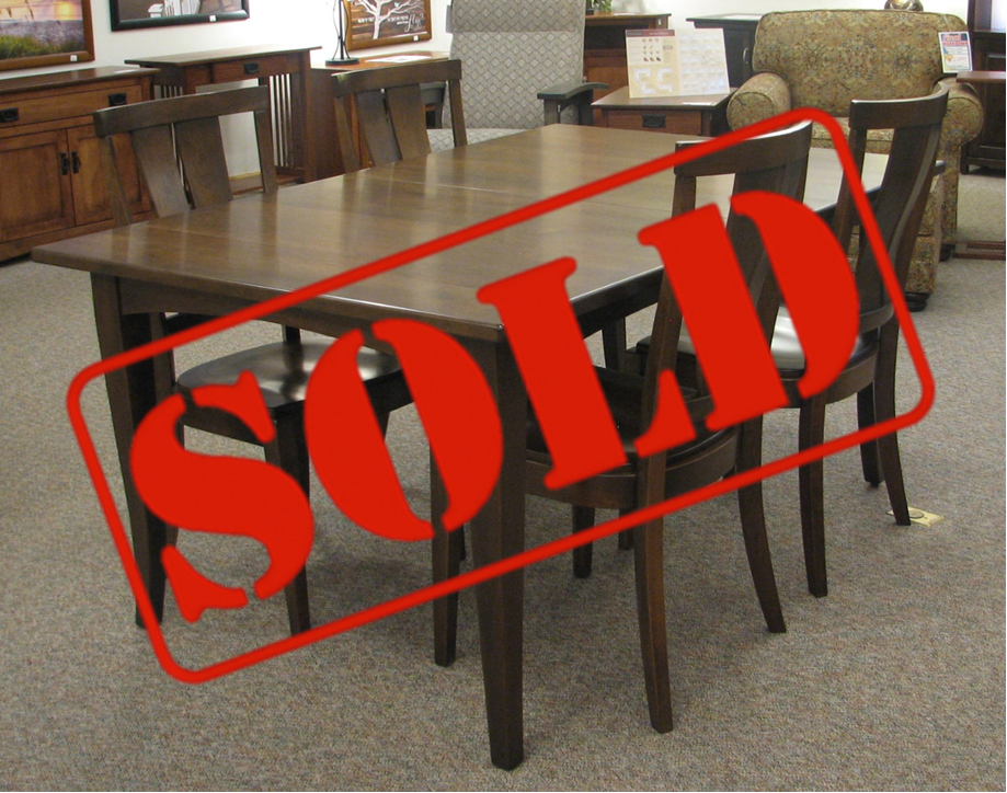 SOLD: #110 Series Table & 4 Trigon Chairs (Zimmerman)