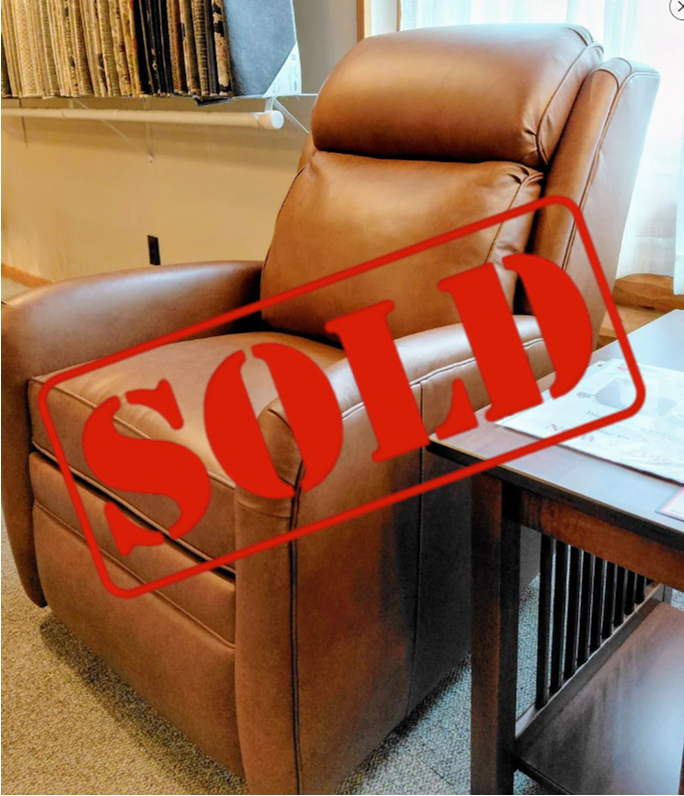 SOLD: Leather Power Recliner (Smith Brothers)