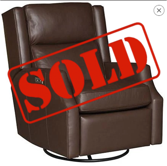SOLD: Hailey Power Swivel Glider Recliner (King Hickory)