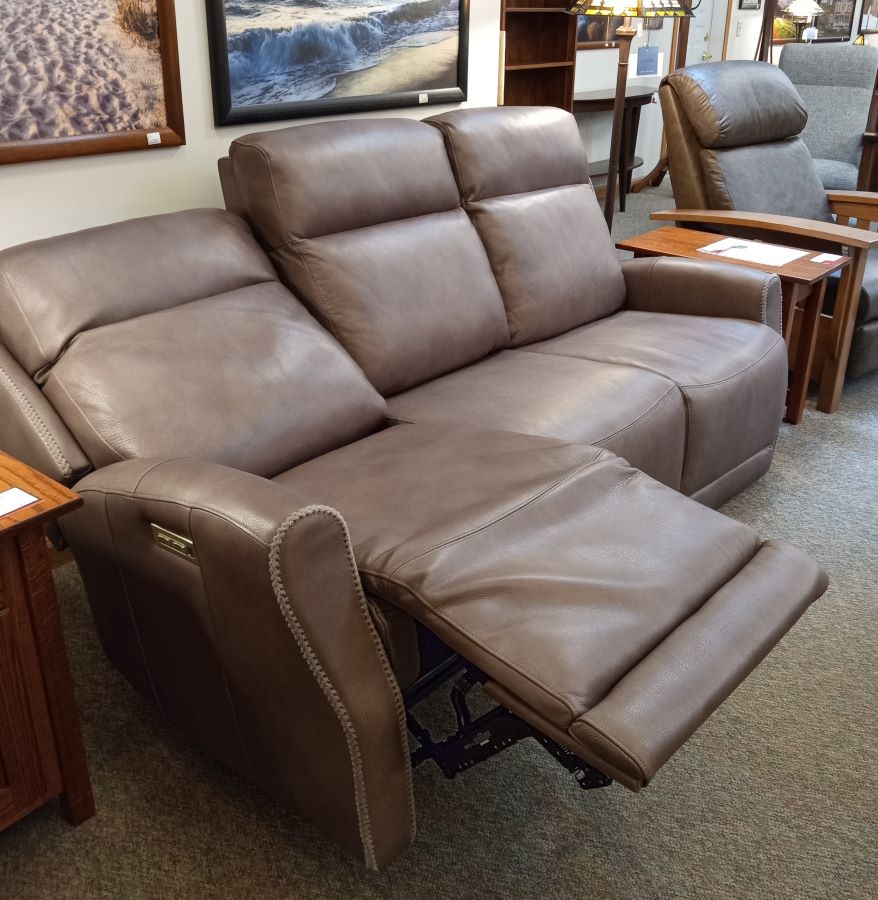 CLEARANCE: Leather Power Reclining Sofa (Fairfield Chair)