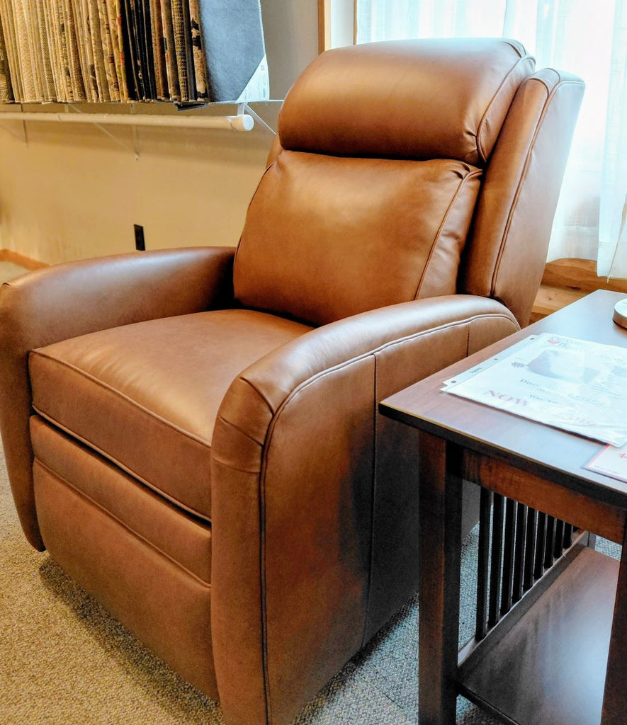 Clearance: Leather Power Recliner (Smith Brothers)