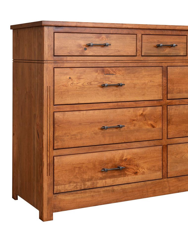 Signature Large Triple Dresser and Mirror (V16 #1201 & #1208)