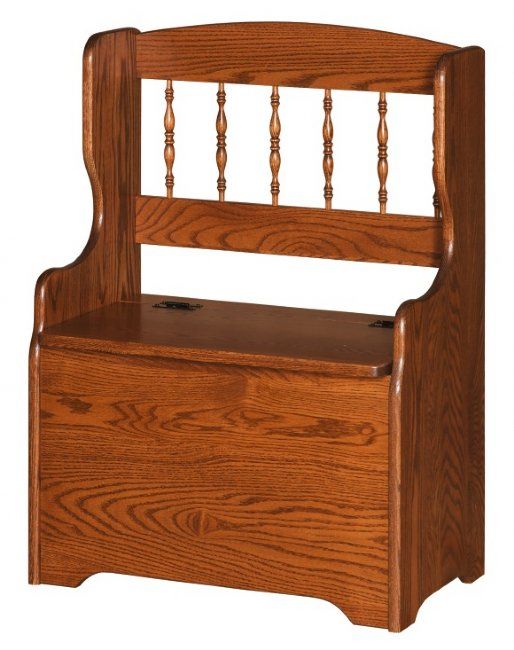 Small Spindle Back Storage Bench (Glix #71)