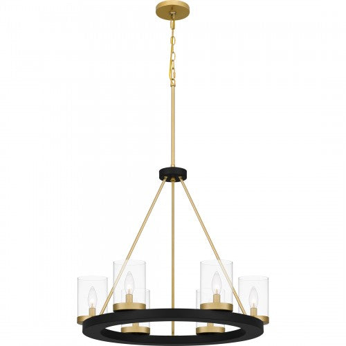 Greeley Chandelier (Quoizel GRL5026MBK)