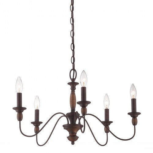 Holbrook 5 Light Chandelier (Quoizel HK5005TC)