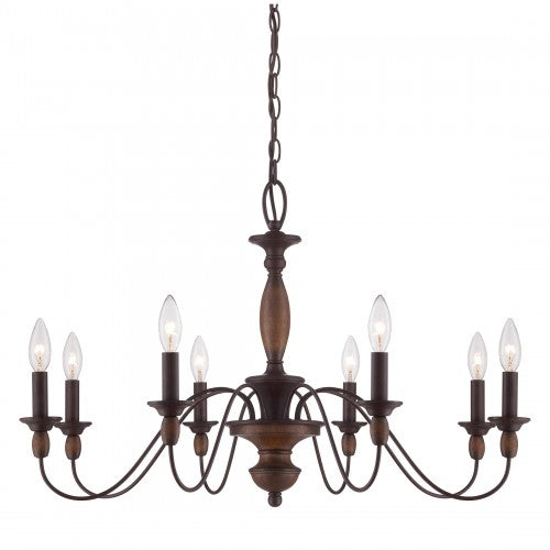 Holbrook 8 Light Chandelier (Quoizel HK5008TC)