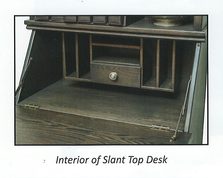 Slant Top Desk w/Bookcase Top (V10 #180)