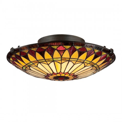 West End Flush Mount Ceiling Light (Quoizel #TF1400SVB)