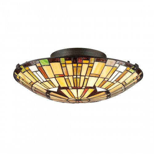 Reed Flush Ceiling Light (Quoizel TF1408SVB)