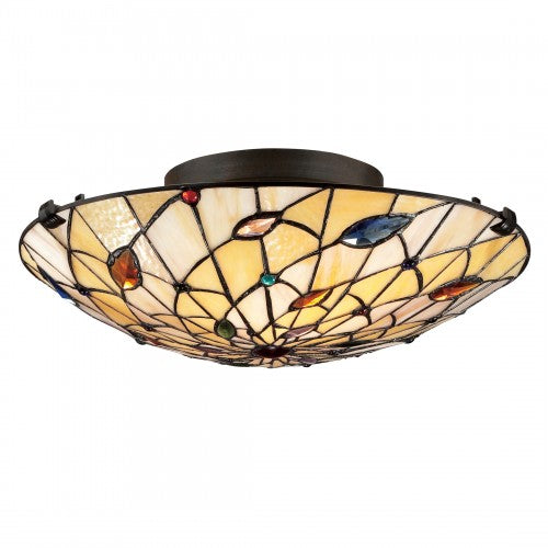 Graham Flush Ceiling Light (Quoizel TF1409SVB)