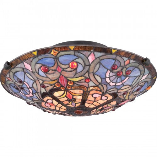 Carroll Flush Ceiling Light (Quoizel TF1805SVB)