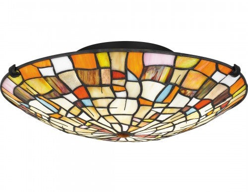 Stinson Flush Mount Ceiling Light (Quoizel TF5620MBK)