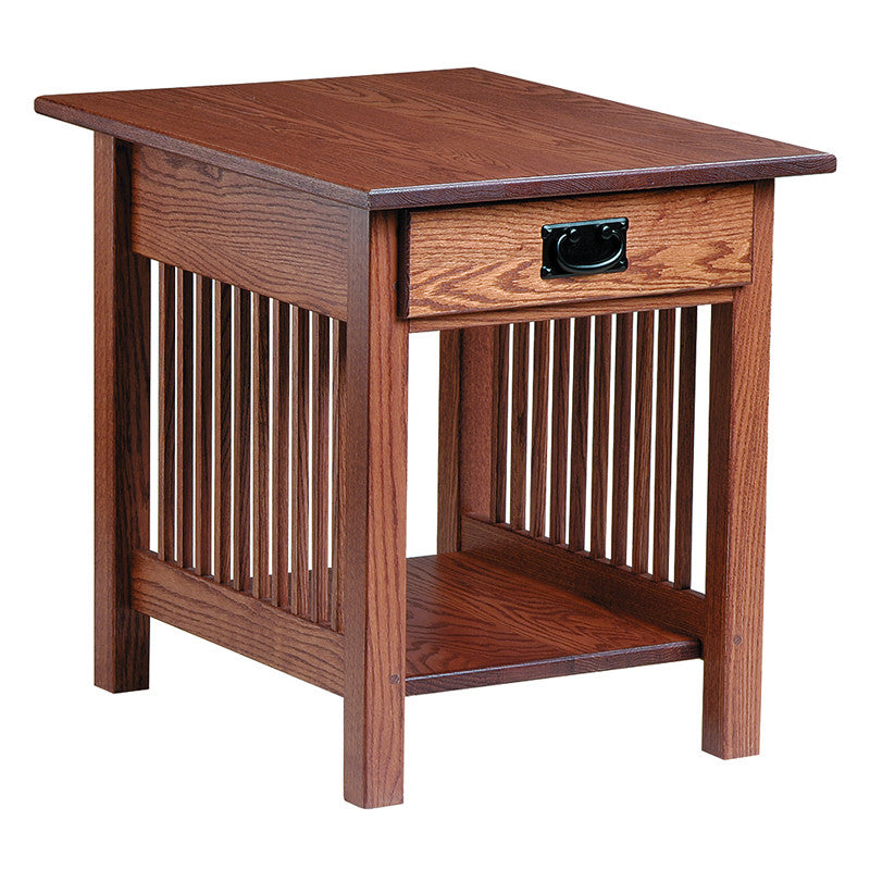 Mission End Table with Drawer (V16 #60)