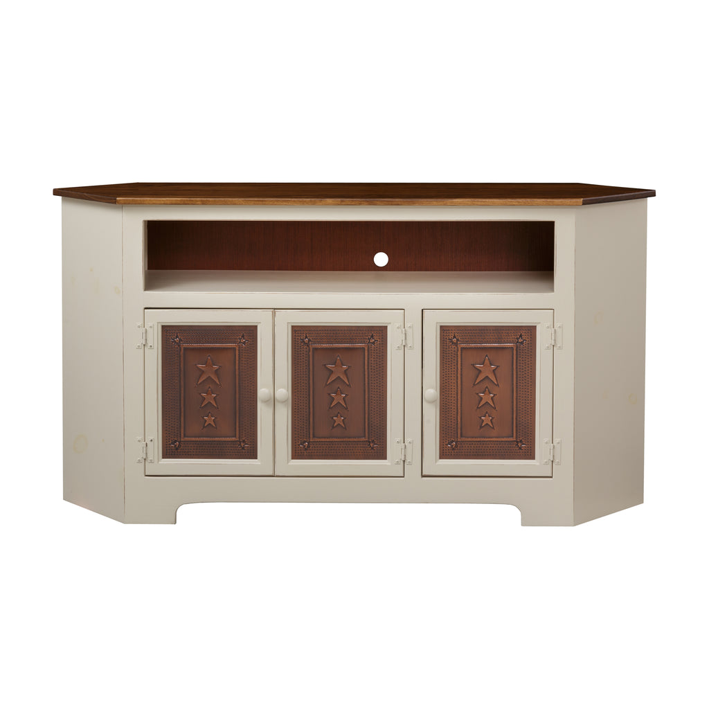 Three-Door Corner Plasma Cabinet with Tin (IE #104T)