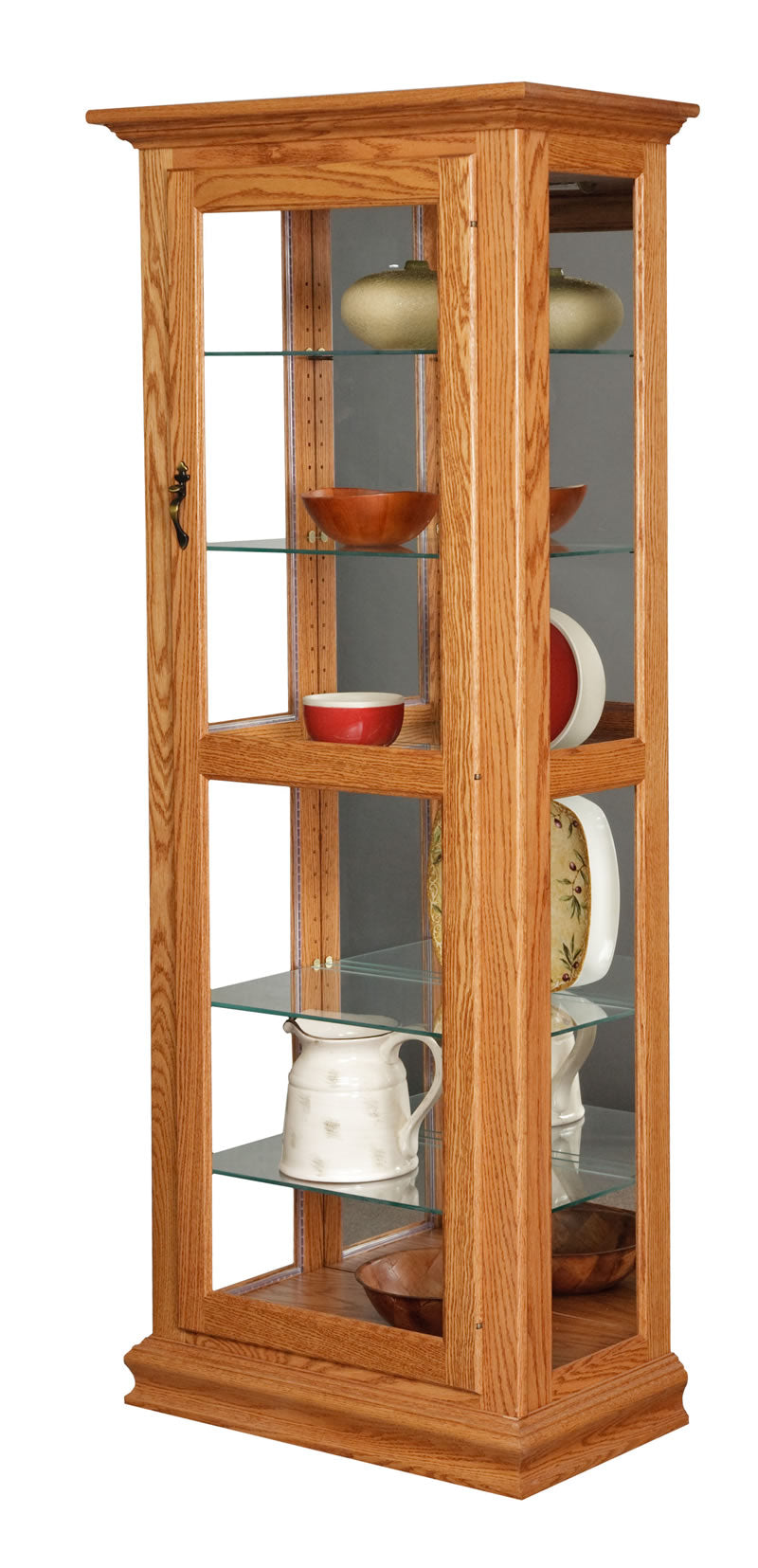 Curio Cabinet with Mirror (Mt Pleasant #1401)