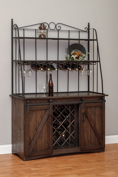 Barn Door Baker's Wine Cabinet (V10 #191)