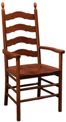 French Country Ladder Back Side Chair (Zimmermans #23)