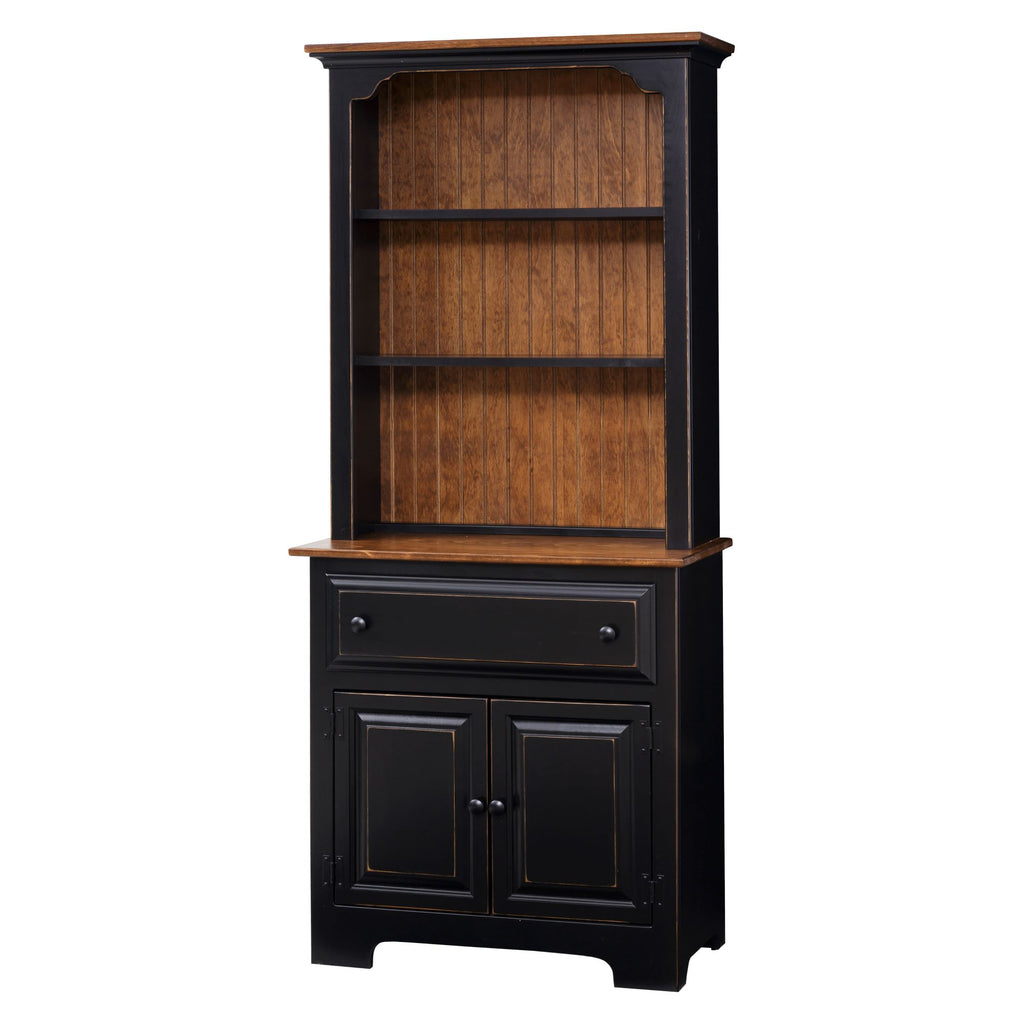 Two-Door Hutch with Wood (IE #308WO)