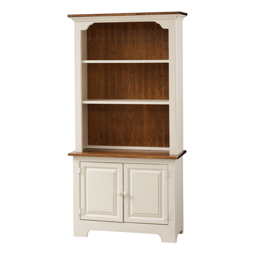 Bookcase with Base Wood Doors (IE #64W)