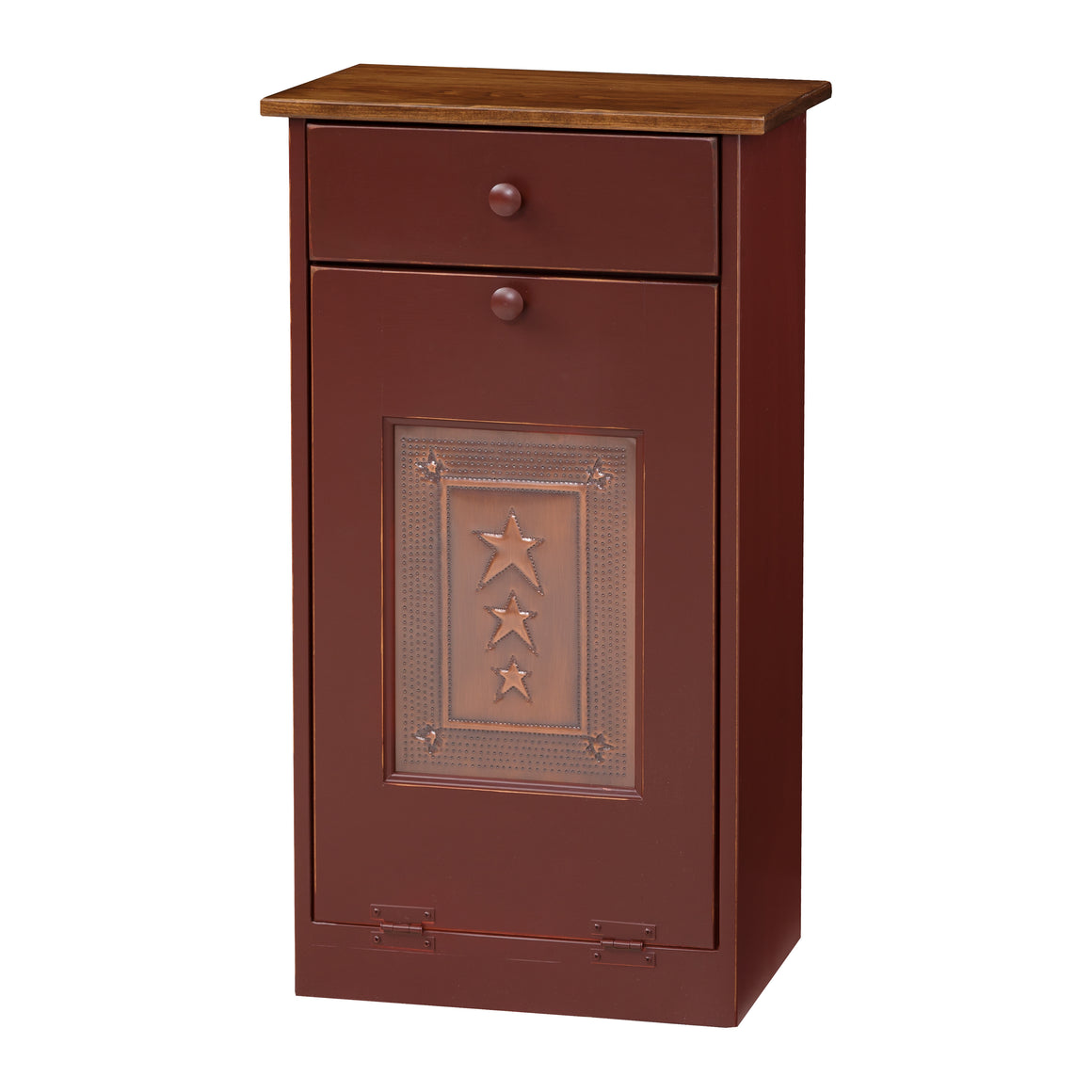 Trash Bin Cabinet with Tin (IE #82T)