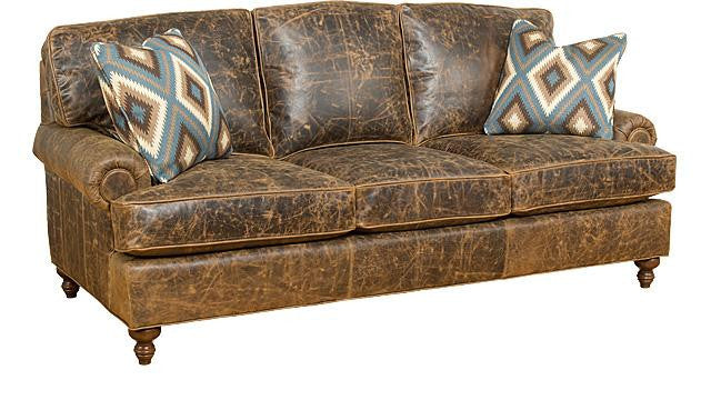 Chatham Leather Sofa (King Hickory #5900)