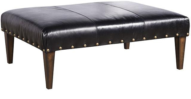 Moderne Leather Ottoman (King Hickory # W-007-3648-L)