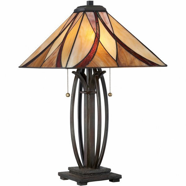 Asheville Tiffany Table Lamp (Quoizel #TF1180TVA)