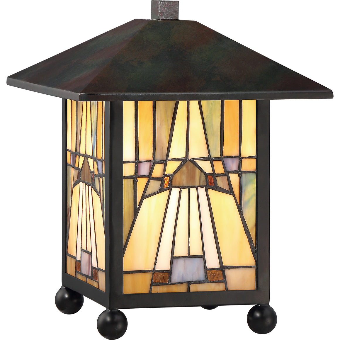 Inglenook Tiffany Lantern Lamp (Quoizel #TFIK6111VA)