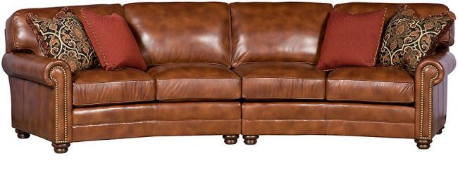 Winston Leather Sectional (King Hickory #7422 & #7423)