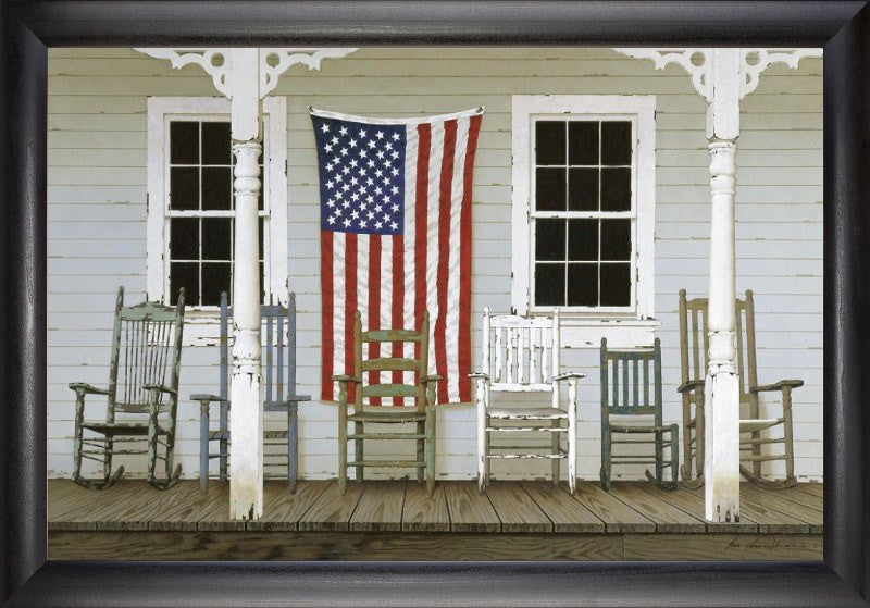 Chair Family with Flag (Beechdale # 2030SB-Z187r)