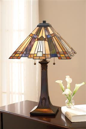 Inglenook Tiffany Table Lamp (Quoizel #TFT16191A1VA)